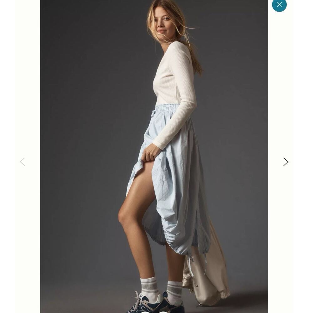 Daily Practice Anthropologie Twofer Midi Dress S Long Sleeve Cottagecore Fairy